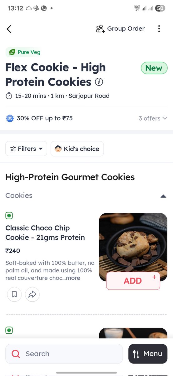 VishalxFlex's tweet image. People of Sarjapur, HSR, koramangala & marathahalli!
Flex Cookie is now available on @zomato as well :D
Get your 21gms Flex Cookie now!