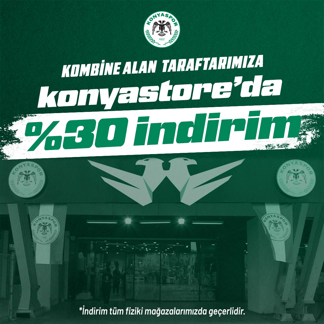 2025 - 2026 Sezonunda kombine alan taraftarımıza Konya Store'da Yüzde 30 İndirim! 💚🤍

Kombine Bilgilendirmesi İçin Linke Tıklayınız!
👉 konyaspor.org.tr/Haber/2025---2…