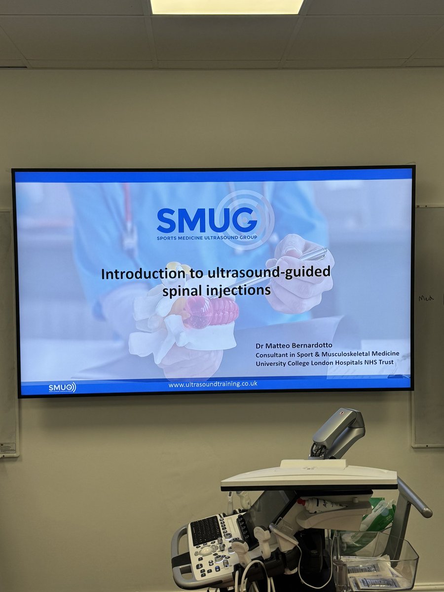 mike61668028's tweet image. All set for the first Intro US guided spinal injections #SMUG # MSK