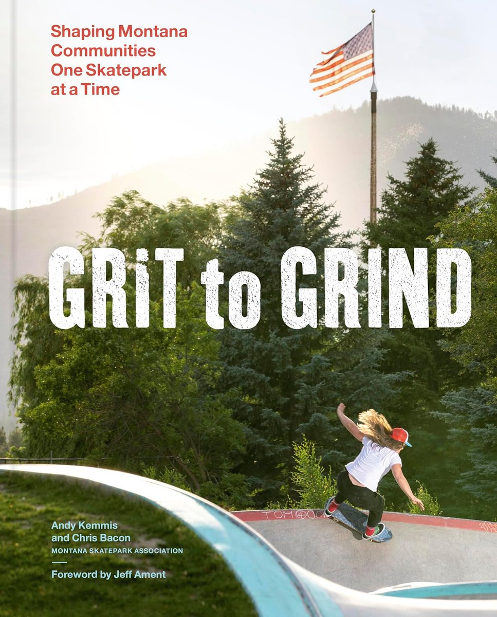 Grit to Grind: Shaping Montana Communities One Skatepark at a Time. Hardcover – Oct. 14 2025 amazon.ca/Grit-Grind-Sha… by Andy Kemmis (Author), Chris Bacon (Author). A foreword by Pearl Jam’s Jeff Ament <a href="/PearlJam/">Pearl Jam</a>