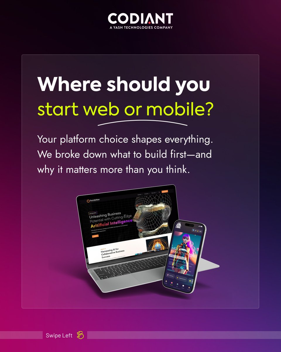 CODIANTSoftware's tweet image. 🚀Great products start with bold questions.

From AI answer engines to doctor scribes—this month’s roundup breaks down the tech shaping 2025.

✨ Explore the future: codiant.com/blog/

#BuildWithAI #AIProductDesign #AISolutions #codiant