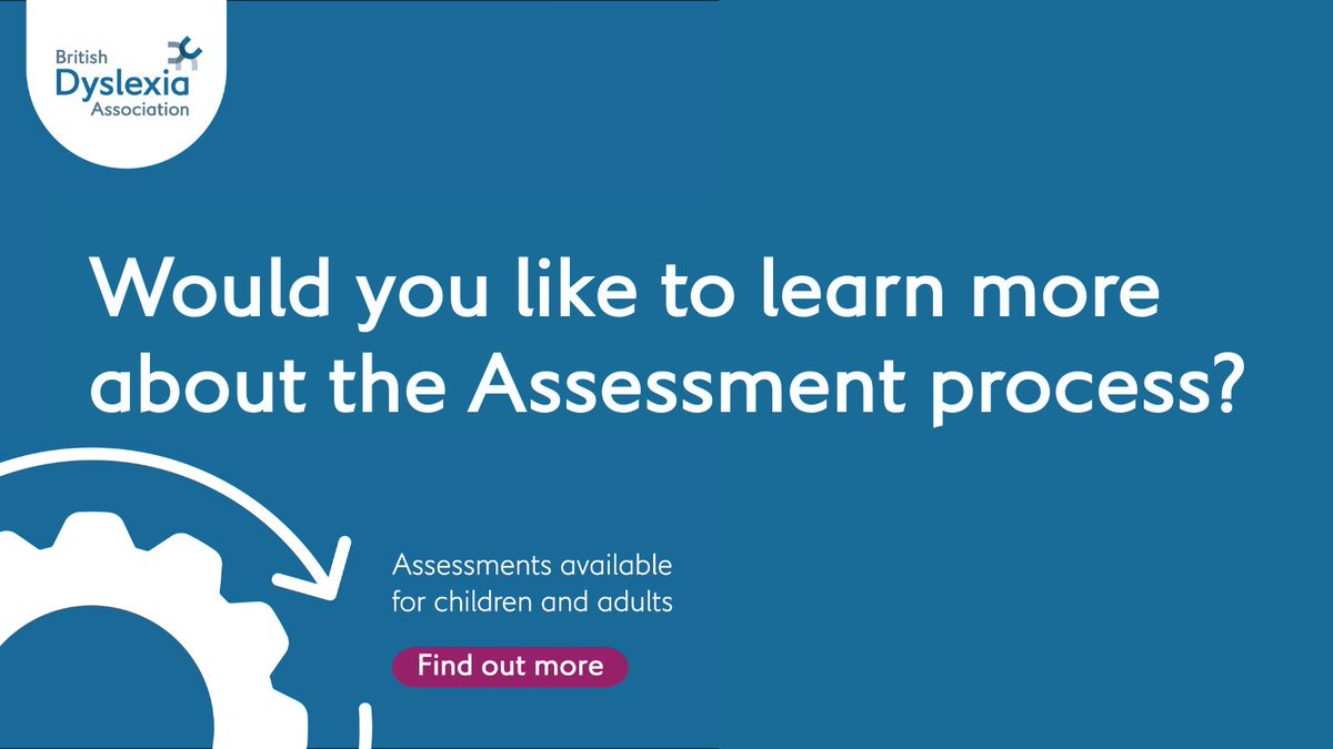 BDAdyslexia's tweet image. Curious about the assessment process?
Booking a dyslexia diagnostic assessment can feel overwhelming. To learn more, watch our free webinar "Assessments: All You Need to Know" bit.ly/3TQ1qyj or explore our detailed web pages: bit.ly/44J98AA

#DyslexiaSupport