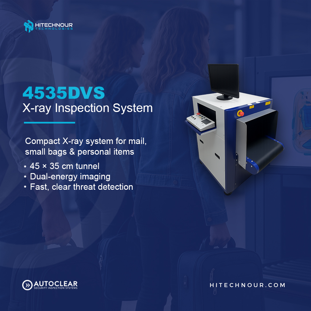Hi_TechNour's tweet image. 🔍 Trusted X-ray solutions for secure facilities.
Autoclear scanners like the 4535DVS, 6040DVS &amp;amp; 7555DVS offer compact, high-performance screening for mailrooms, embassies, malls &amp;amp; more.
💼 Powered by HiTechNour 🇪🇬
📎 Info: shorturl.at/E4cJA
#Security #Xray #HITECHNOUR