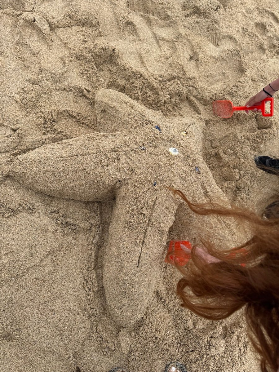More fun from the Cornwall Art Trip! Sand sculptures on the beach.