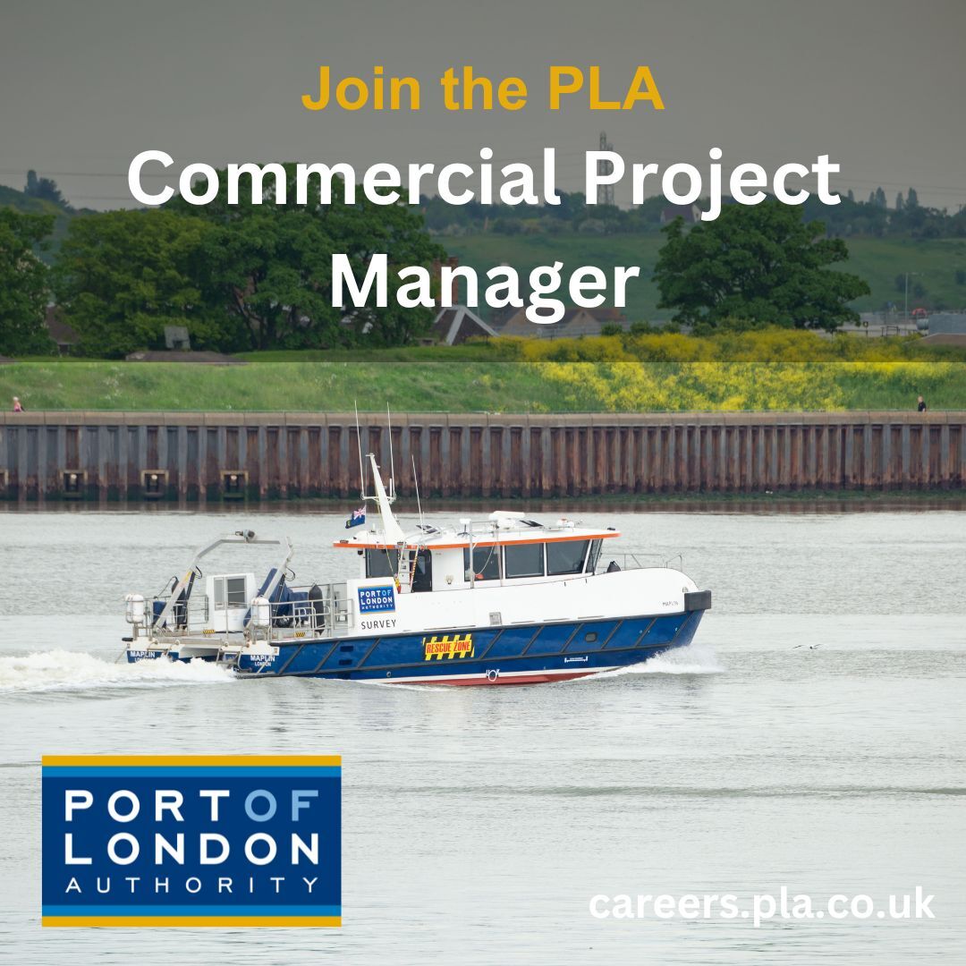 We're seeking a Commercial Project Manager to join our Hydrographic department.

Learn more and apply ➡️ hubs.la/Q03v8vN00

#RiverThames #PortOfLondon #Kent #Essex #London #ThamesEstuary #Hydrography #Commercial