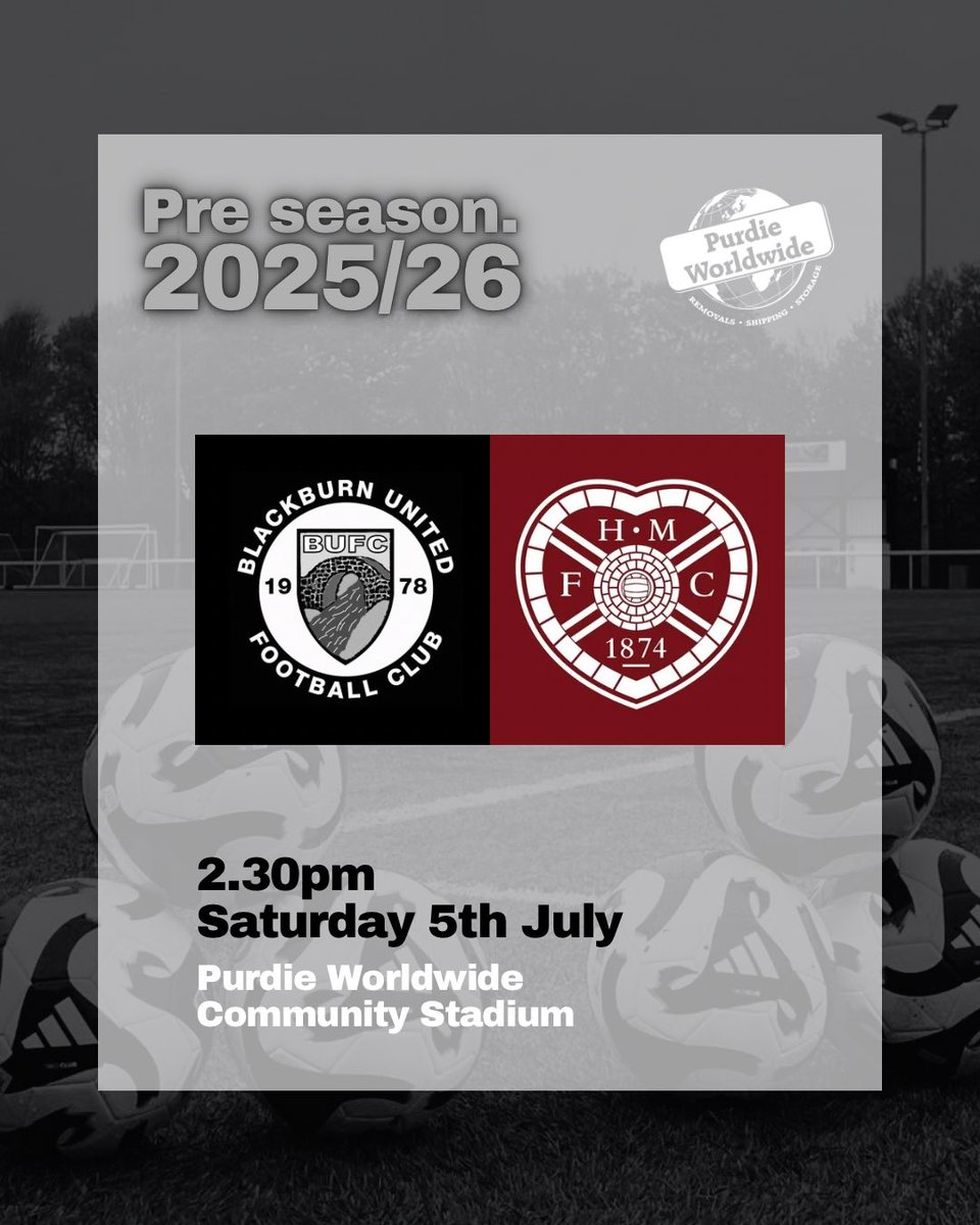Blackburn United Football Club ๐ด๐๐ณ๏ธ (@blackburnunited) on Twitter photo With our 1st game done, attention turns to Sat as the <a href="/WeeJambos/">Hearts B & Academy</a> visit for whatโs sure to be a cracking game. Head down to Back the Burnie!
๐Blackburn, West Lothian
๐ James Mildren Testimonial
๐ท Entry by donation (cash/contactless)
๐ดKitchen open (hot and cold food/drinks) With our 1st game done, attention turns to Sat as the <a href="/WeeJambos/">Hearts B & Academy</a> visit for whatโs sure to be a cracking game. Head down to Back the Burnie!
๐Blackburn, West Lothian
๐ James Mildren Testimonial
๐ท Entry by donation (cash/contactless)
๐ดKitchen open (hot and cold food/drinks)