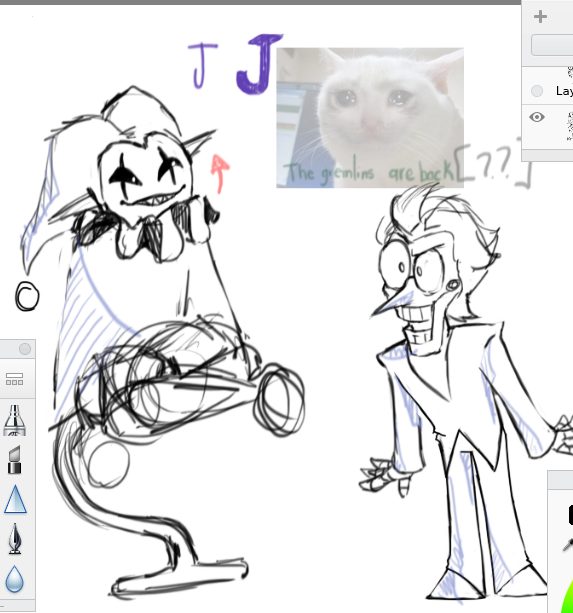 LilPhoenix_05's tweet photo. Perdí el control de mi vida... [THE CHARACTERS]
#DELTARUNE #jevil #spamton #sketches  #deltarunefanart #spamtongspamton https://t.co/XuXSrVWS2n