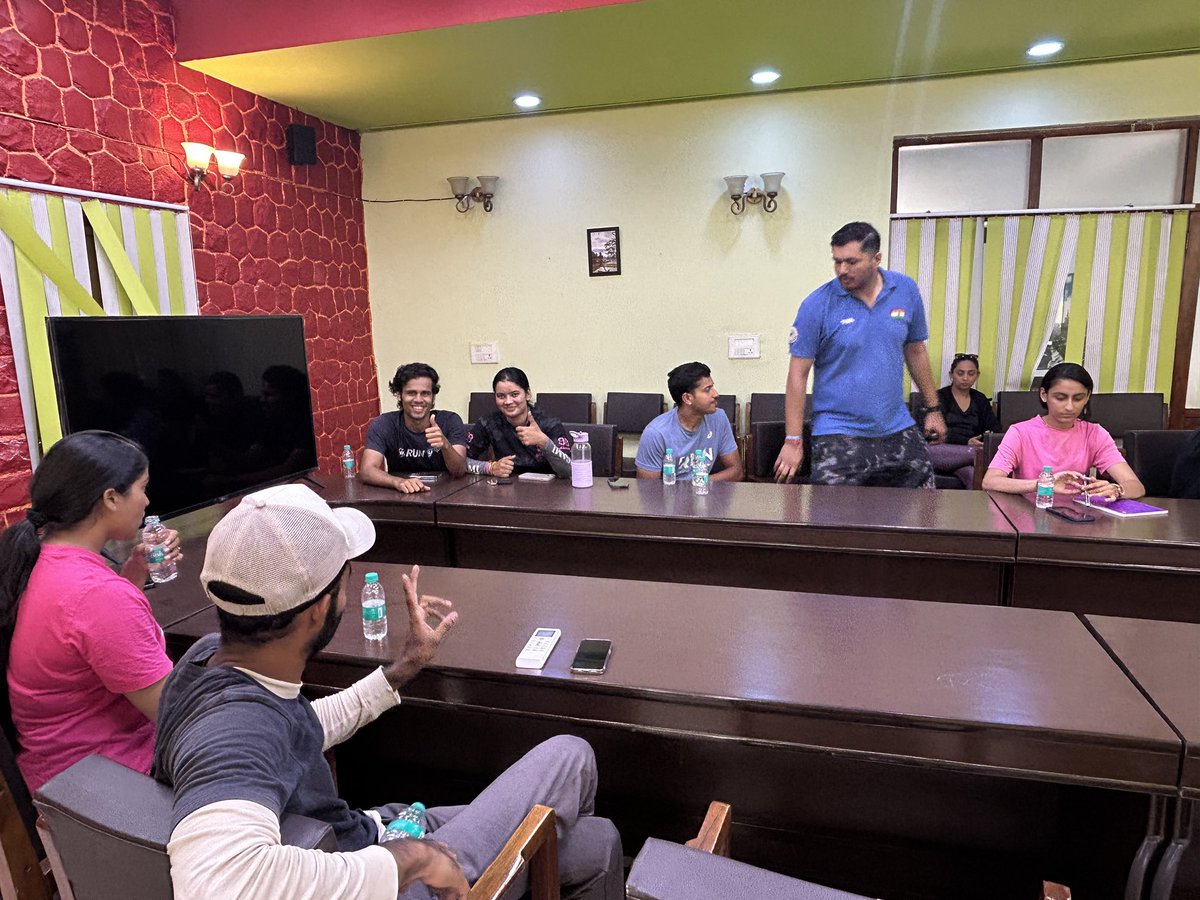 Shotgun shooters getting world-ready! 🔫🇮🇳 A foreign coach held an intensive session at the Dr. KSSR camp ahead of ISSF World Cup Lonato. Eyes on the podium! 💪 #ISSF #RoadToLonato #TeamIndia"