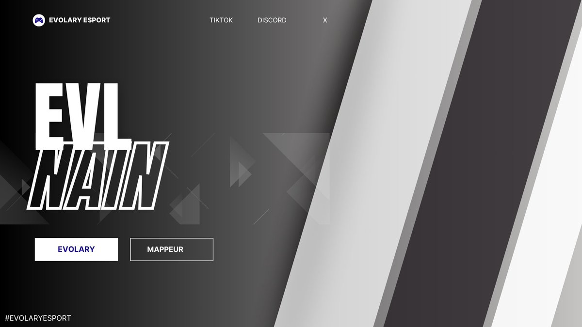 EVOLARY_ESPORT's tweet photo. [ #annonce ]    

• Bienvenue à notre nouveau mappeur !🎉

@EVL_Nain

#EVOLARYESPORT / #Fortnite https://t.co/5pmwdXrYbt