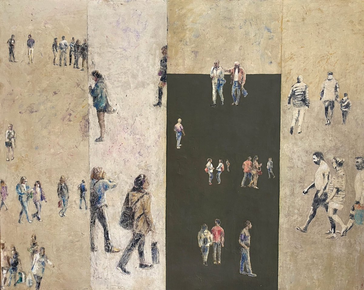 ✨ No dejen de visitar nuestra actual exposición 🎨 La paradoja del individuo de Martinguti.

🕰️ Nuevo horario de verano:
📅 De lunes a viernes
⏰ 11:00 a 14:00h y de 18:00 a 21:00h.

📍 Os esperamos.

Obra: Lineas divisorias III.
Tamaño: 80 x 100cm.

#galeriahaurie