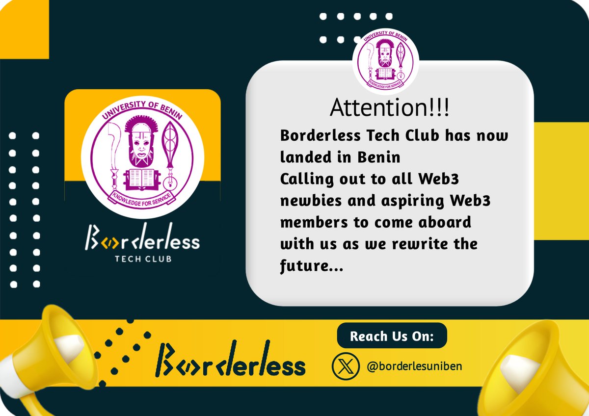 Borderless Tech Club Uniben | Borderless 4.0 tweet media