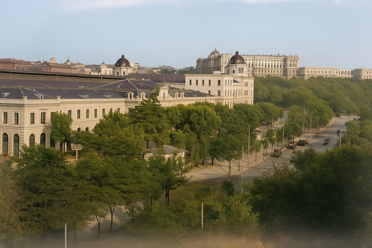 La Plaza de España y la Estación del Norte cuando eran refugios climáticos de Madrid.