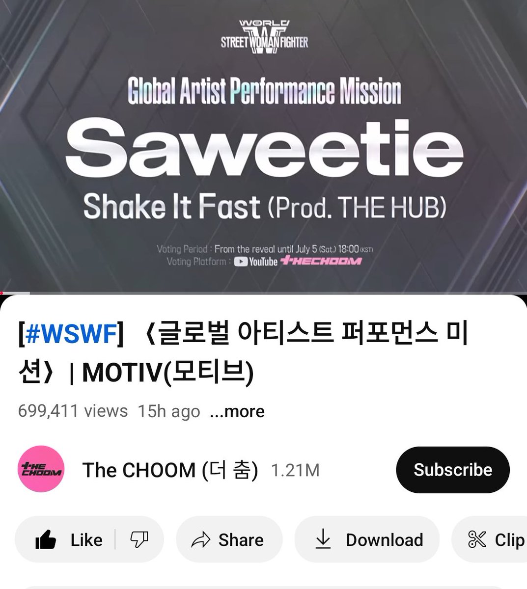 TeamCharlieOfc's tweet image. we currently supporting The CHOOM let's support #WSWF, by just streaming it on yt and we need 300 likes proof 

link: youtu.be/Eq12SwjR25s?si…

don’t forget to send your screenshot here! enjoy listening.