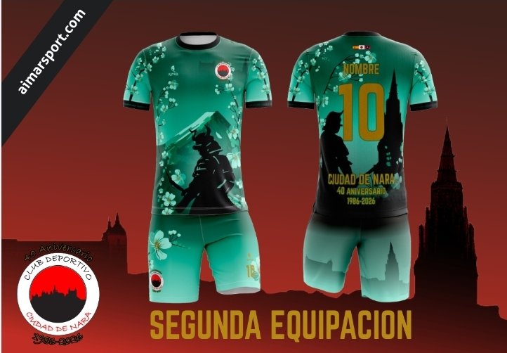 CD Ciudad de Nara (@cdciudaddenara) on Twitter photo SEGUNDA EQUIPACIÓN
La puedes conseguir en la tienda online de <a href="/AimarSport/">AimarSport</a>
No te quedes sin ella
40 aniversario CD Ciudad de Nara. SEGUNDA EQUIPACIÓN
La puedes conseguir en la tienda online de <a href="/AimarSport/">AimarSport</a>
No te quedes sin ella
40 aniversario CD Ciudad de Nara.