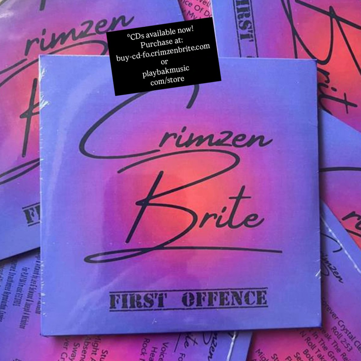 PLAYBAK2's tweet image. CRIMZEN BRITE- First Offence
2025 PLAYBAKmusic RECORDS
Brand new release: 12 tracks + 1 bonus. crimzenbrite.hearnow.com