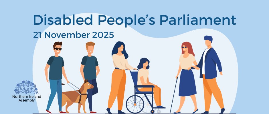 The Disabled People’s Parliament is back for 2025. Have your say on what issues you want it to focus on.

For more info, click below.

niassembly.gov.uk/dpp