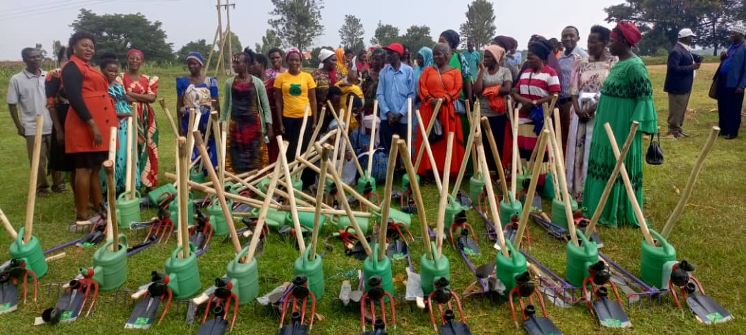 Action: After getting tools, the women are in the Field planning Onions and fast-growing crops. The development will be unstoppable. <a href="/fmujeres/">Fundación Mujeres</a> <a href="/GovUganda/">Government of Uganda</a> <a href="/WipeUganda/">Women Initiatives in Poverty Eradication (WipeUg)</a> <a href="/sammwesigwa8/">SAMUEL MWESIGWA</a> <a href="/UNAIDS/">UNAIDS Global</a>