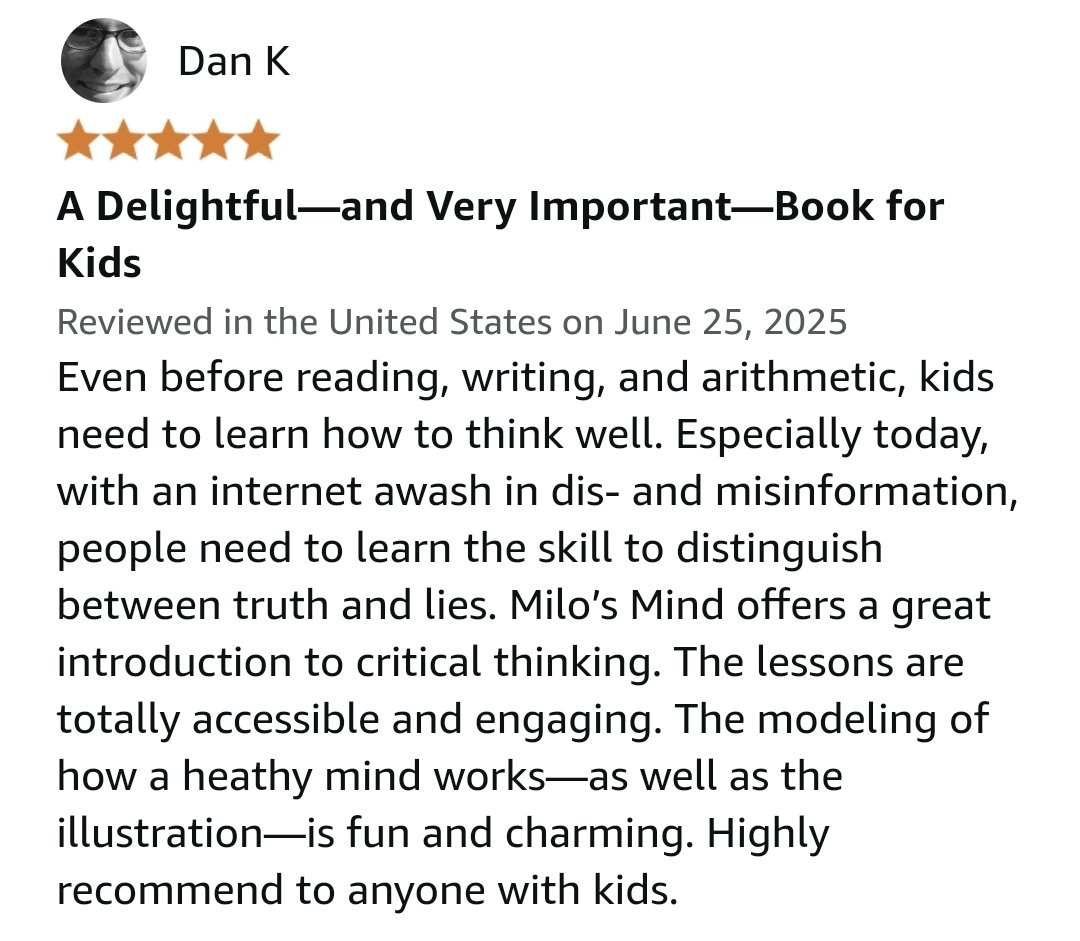 New review for "Milo's Mind!"
