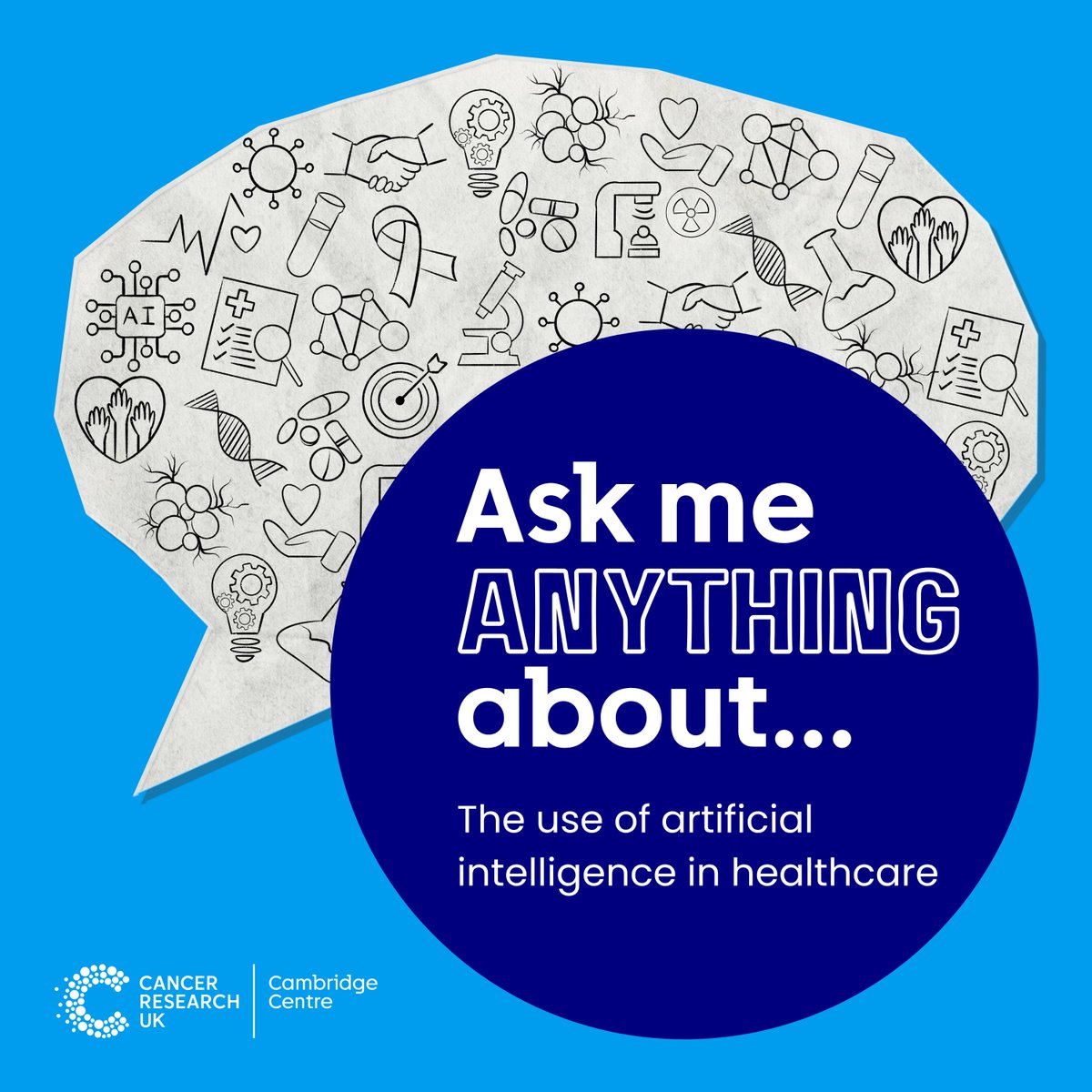 🎧 Our podcast is back! Listen to 'Ask me anything about... the use of artificial intelligence in healthcare' ➡️soundcloud.com/crukcamcentre/…

Patient reps ask researchers how AI is being used in cancer research, how it could support personalised treatment, and what the future holds.