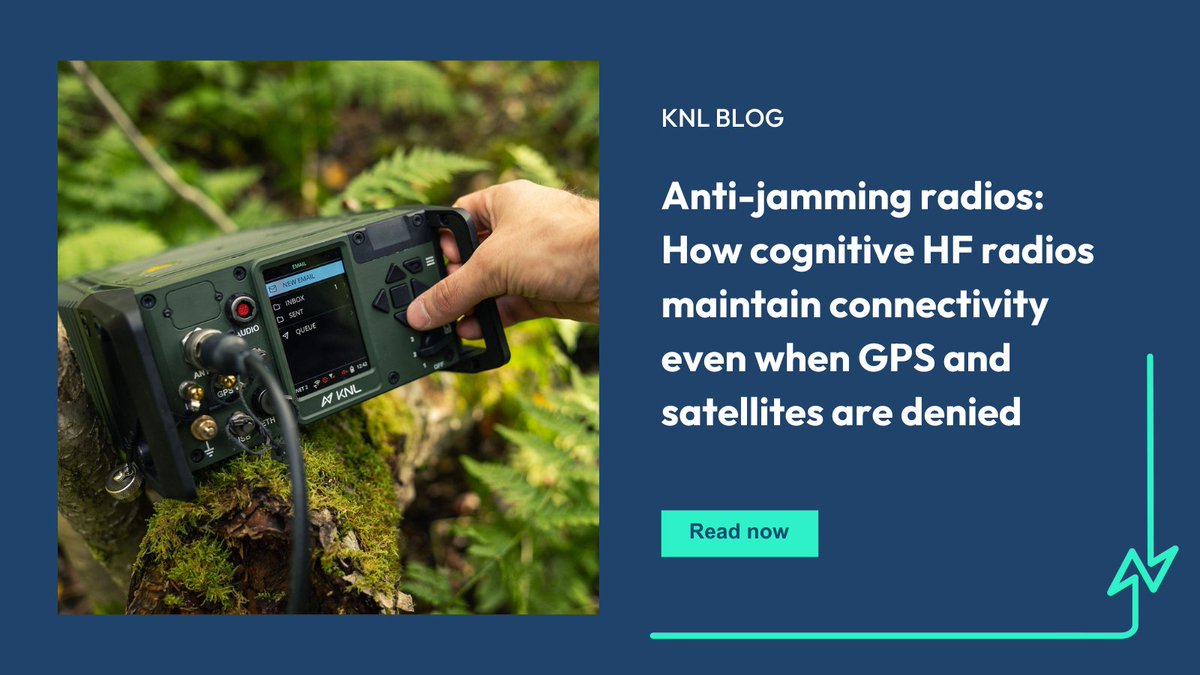 KNLNetworks's tweet image. Satellite and GPS jamming is on the rise—putting critical comms at risk.

KNL’s CNHF radios keep you connected without relying on satellites, ensuring secure, jam-resistant communications when it’s needed the most.

🔗 knl.fi/newsroom/anti-…

#CNHF #TacticalComms #CognitiveRadio