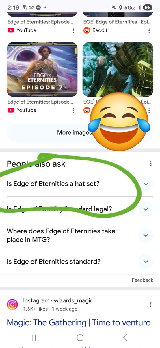 TDArtGallery's tweet image. Have been listening to the #mtg #EdgeOfEternities story and was checking how many episodes were left and the internet never disappoints on the laughs