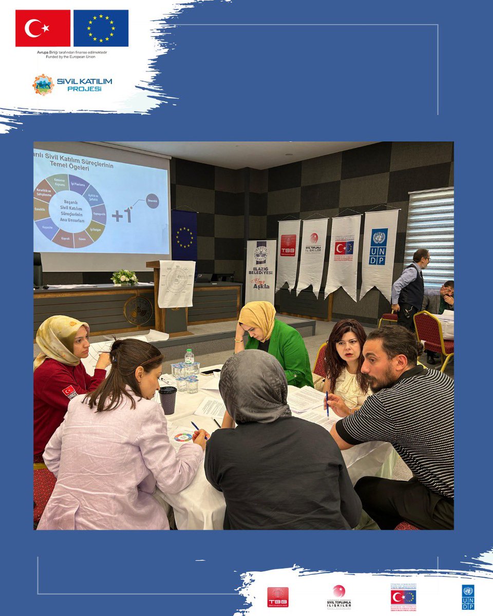 SivilKatilim's tweet photo. 🌊Sivil Katılımı Artırmak İçin Elazığ Yeni Durağımız

Sivil Katılım Eğitim Programımız Elazığ'da güçlü bir yankı buluyor!

🚀 Belediye personelimiz yeni yaklaşımları öğreniyor
🔥 Sivil katılım görev gücüyle deneyim paylaşıyor
#Elazığ #DeğişimEnerjisi #SivilKatılım https://t.co/U6GRT6mgVe