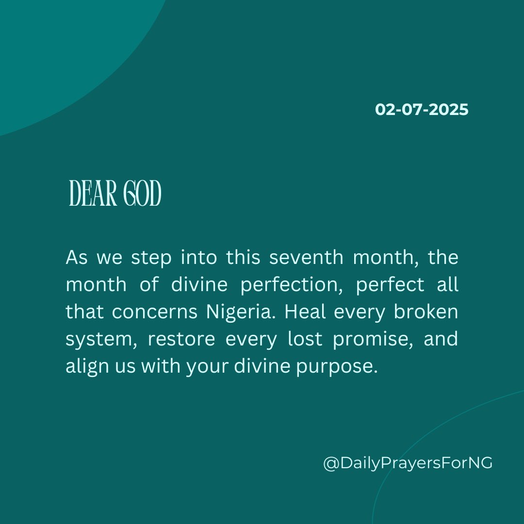 Daily Prayers For Nigeria (@dailyprayers4ng) on Twitter photo 