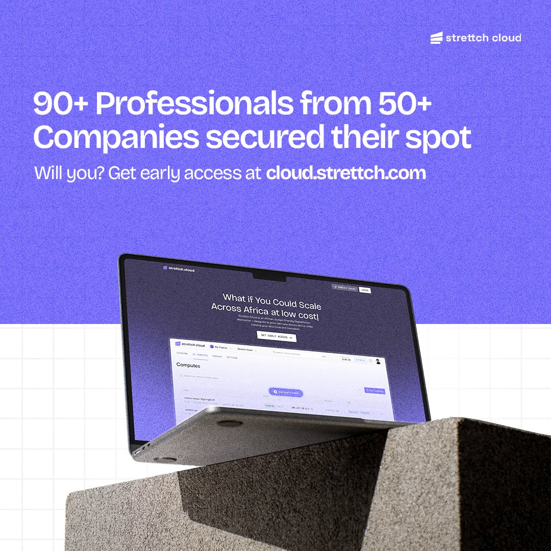 90+ execs, founders, and engineers (from 50+ companies) have secured their spot.

Will you? Get early access at cloud.strettch.com 😊.