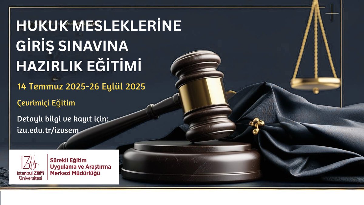 İZÜSEM’den online HMGS hazırlık programı başlıyor!
 🗓 14 Temmuz–26 Eylül • 385 saat canlı+kayıtlı ders (Microsoft Teams)
 💰 Ücret: 20.000₺ • Son başvuru: 10 Temmuz 2025 
Detay &amp; kayıt: l24.im/en9DEB