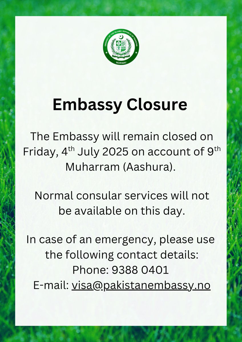 Pakistan Embassy Norway (@pakinnorway) on Twitter photo 