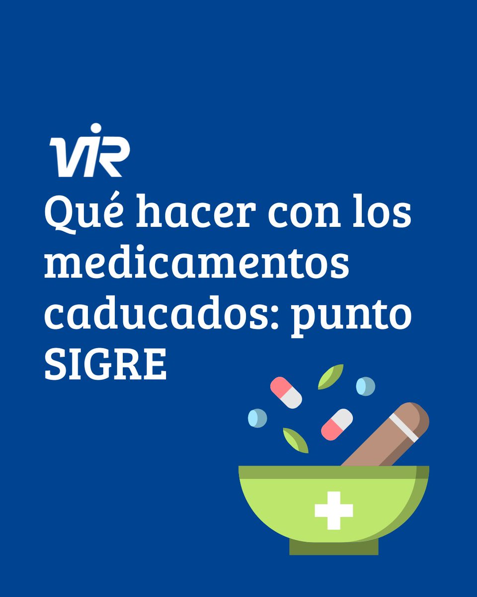 💊 ¿Medicamentos caducados en casa? ¡No los tires a la basura! 🚫
Llévalos al Punto SIGRE de tu farmacia ✅
Cuidas tu salud y también el medio ambiente 🌍

#LaboratoriosVIR