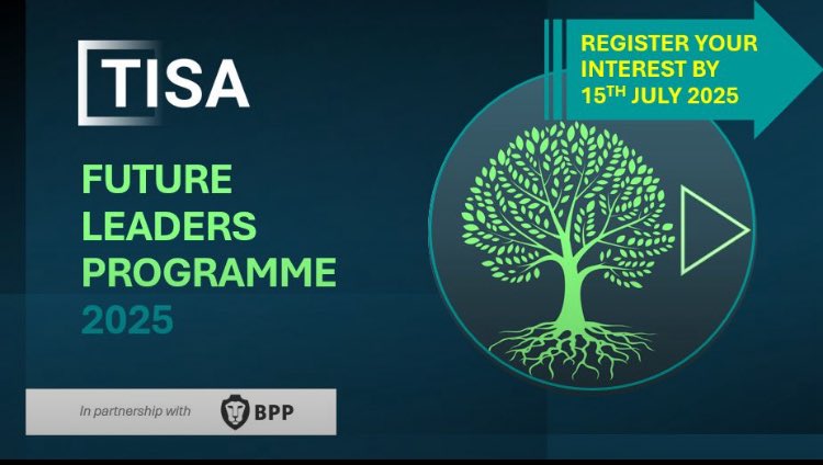 ⏰ TWO WEEKS LEFT TO REGISTER YOUR INTEREST!
👥 TISA FUTURE LEADERS PROGRAMME (FLP) — SEPTEMBER 2025 COHORT
Exclusively for TISA members
 
👉 Register your interest today: 
tisa.uk.com/flp/

Help shape the next generation of responsible, inspiring leaders in our industry.