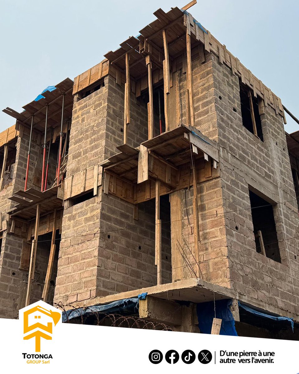 TotongaGroup's tweet photo. 🏗️ Cap franchi sur notre chantier de Mimosa !
Nous venons de finaliser le lot Gros-Œuvre du Plancher Haut du R+2 dans la commune de Ngaliema, à Kinshasa.
Prochaine étape : le R+3 est prêt à démarrer !
#BioConcept #ChantierMimosa #architecturekinshasa https://t.co/xG8U2wuMaK