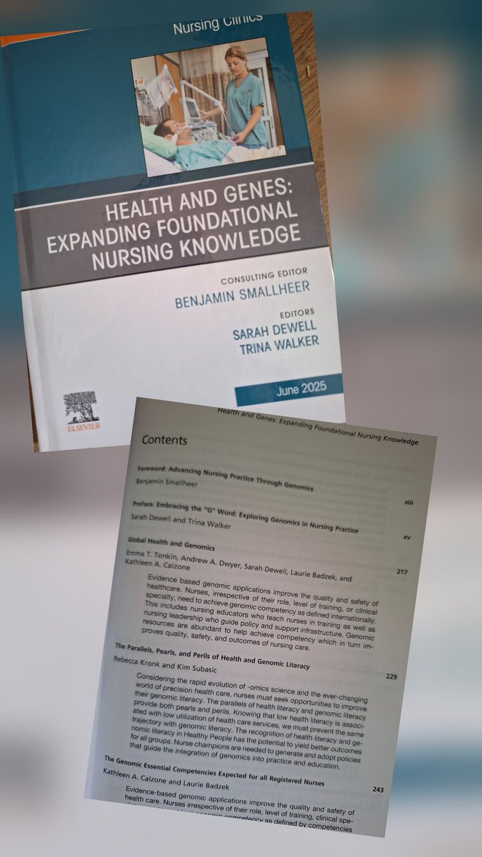 I've received my hard copy of this special issue. Thirteen papers on #Nursing and #genomics all in one place 🥳
