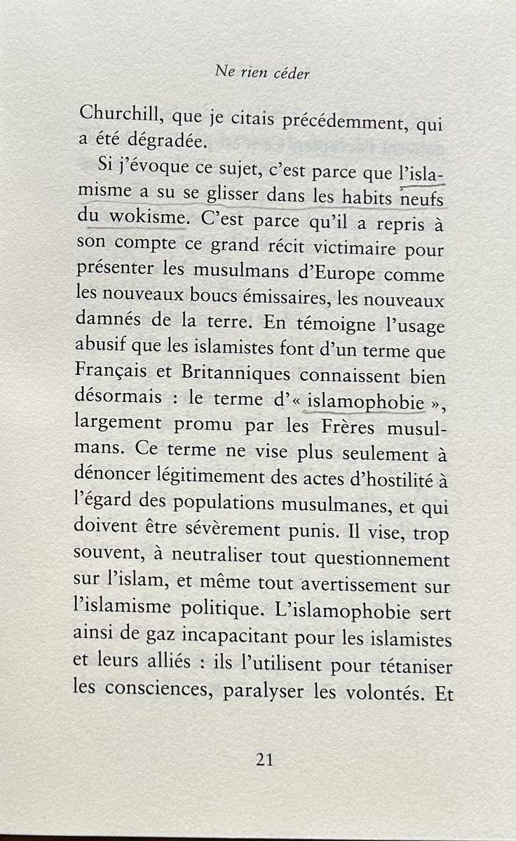 vaguebleue17e's tweet photo. #NeRienCeder »
« C’est ce chemin ouvert par nos renoncements qui a pavé la voie à l’islamisme »
Mais « Ne le laissons pas faire » , c’est ce qu’affirme @BrunoRetailleau dans ce manifeste, en proposant des solutions pour le contrer!
A diffuser !… https://t.co/z4xmbRoSrS