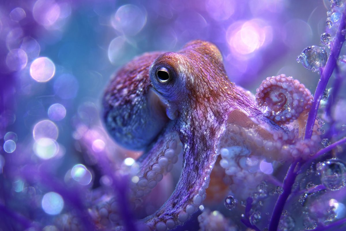 LudovicCreator's tweet image. 🎨 UNDERWATER BOKEH AQUARIUM 🎨

Base prompt :

An Underwater Bokeh Aquarium depicting [SUBJECT], with soft, diffused light orbs resembling bubbles and marine life. Employ a color scheme of [COLOR1] and [COLOR2] to evoke the tranquil beauty of the ocean depths.

Check ALTS