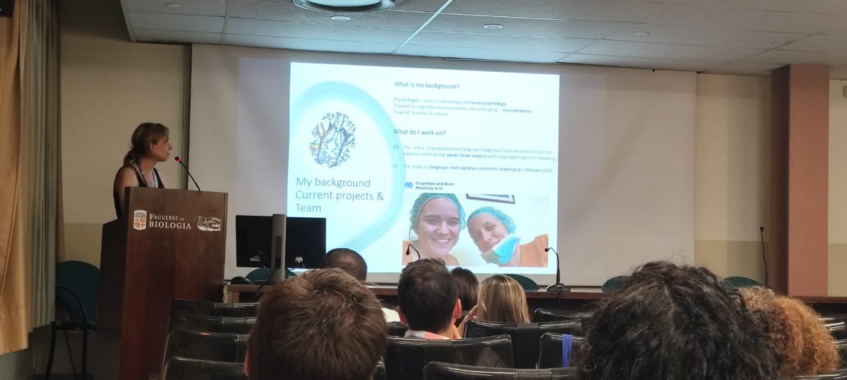 UBneuroscience's tweet image. 🧠 Joanna Sierpowska presents on how neurological conditions alter brain function and connectivity — showing how disruptions impact cognition and behavior.