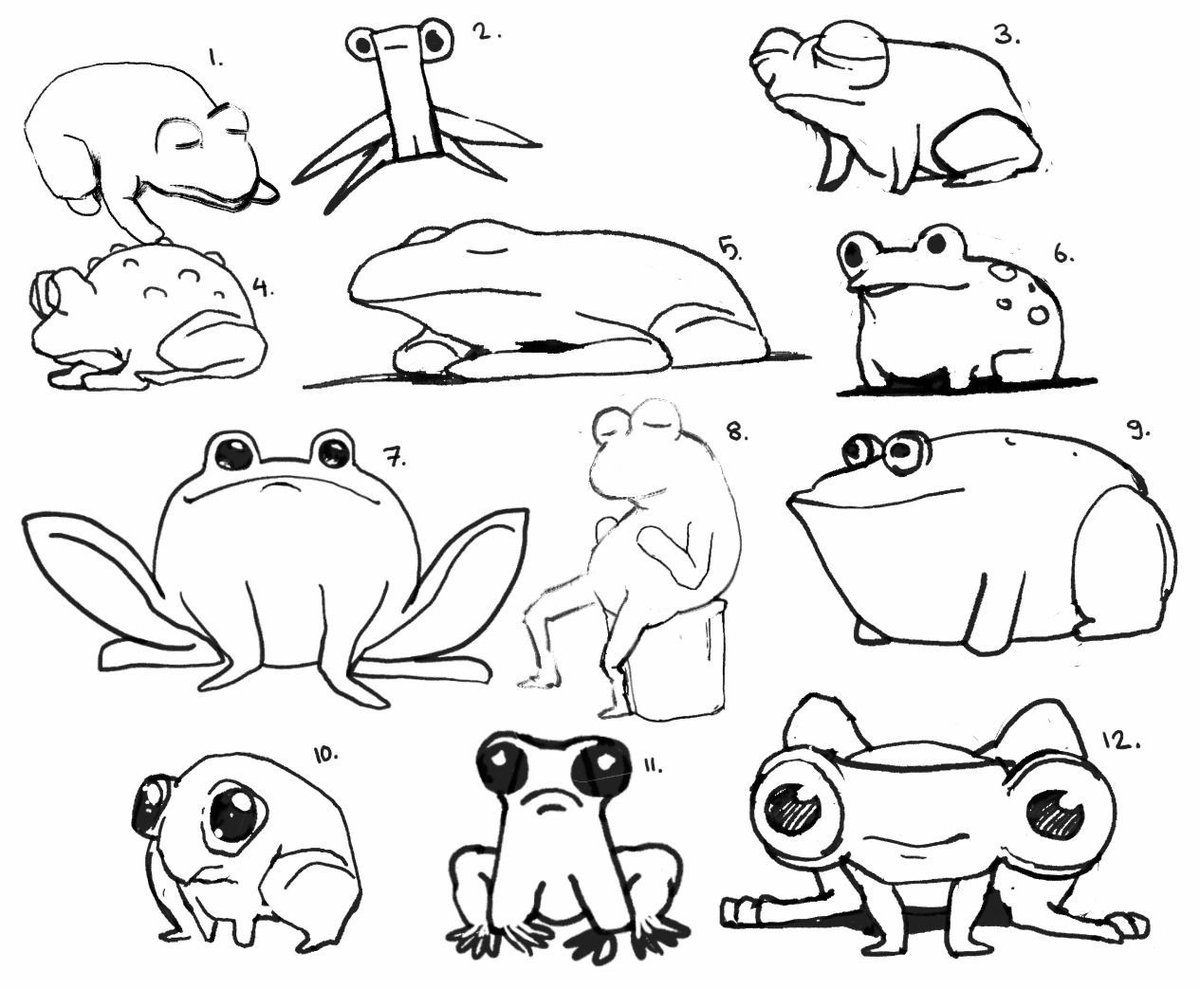kinda vibing with frog number 6 today #drawing #digitalart