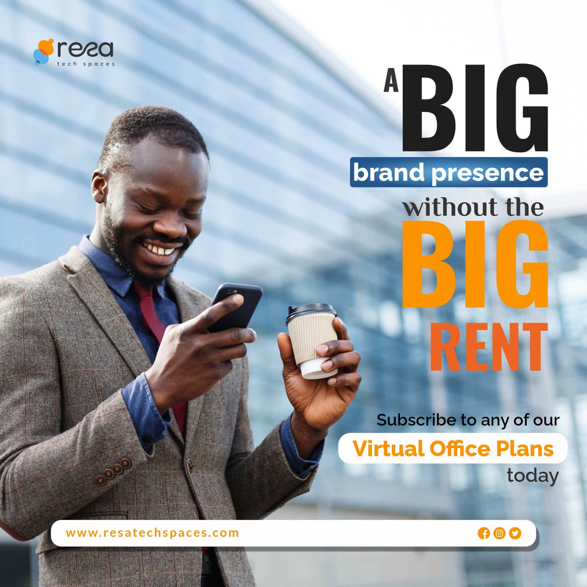 resa_techspaces's tweet image. Get a premium business address, mail handling, and meeting room access – all without paying for a full office. Our Virtual Office plan is built for smart entrepreneurs. 

Head over to our website resatechspaces.com to see our plans &amp;amp; pricing.
#VirtualOfficeLagos #ogba