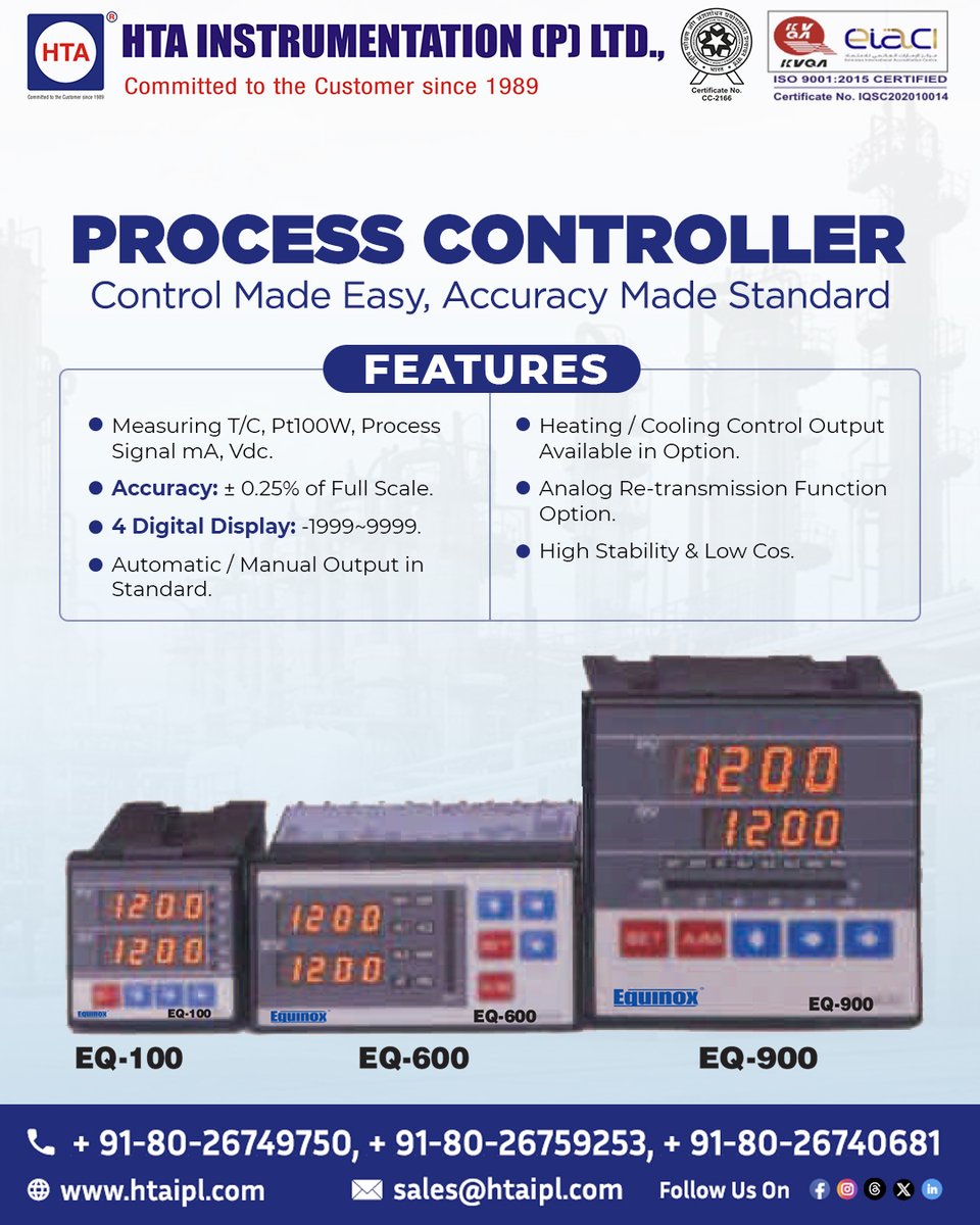 htaipl's tweet image. Boost precision &amp;amp; control with our advanced Process Controller – smart, stable, and built for industry.

🌐 htaipl.com/shop/digital-i…

#HTAIPL #Automation #ProcessController #SmartControl #TechUpgrade