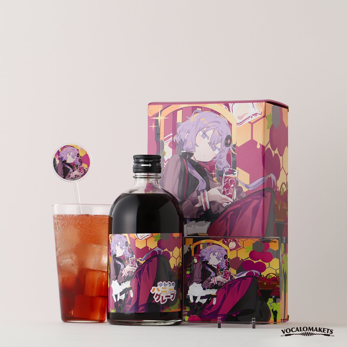 KURAND_INFO's tweet photo. ゆかりのハニーグレープ

『結月ゆかり』をイメージしたオリジナル酒。ぶどうの華やかな香りと、蜂蜜の優しい甘みが魅力。ソーダ割りでもアイスにかけても、さまざまな飲み方で楽しめる至福のハニーグレープのお酒です。

▼ 詳細・購入はこちら
https://t.co/oezWzHV666 https://t.co/cn90lC6ygq