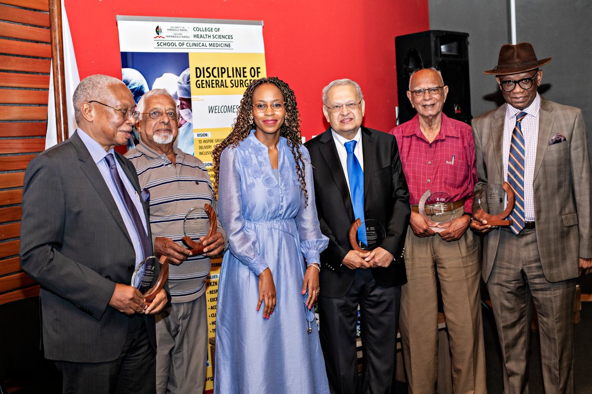 Six general surgery giants were honoured as Living Legends in Surgery at this year’s Updates in Surgery Annual Symposium.

The theme of the Symposium - a two-day event held at the Medical School by UKZN’s Department of General Surgery in collaboration with the Busamed Group was: