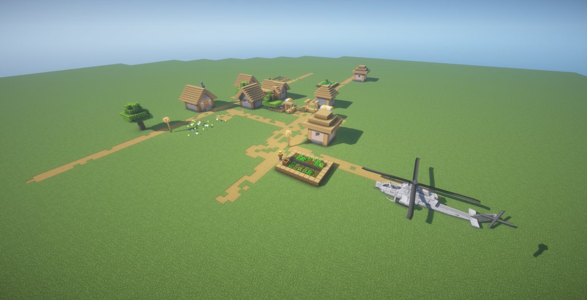 It's just a village guys there's Definitely and DEFINITELY nothing else in it