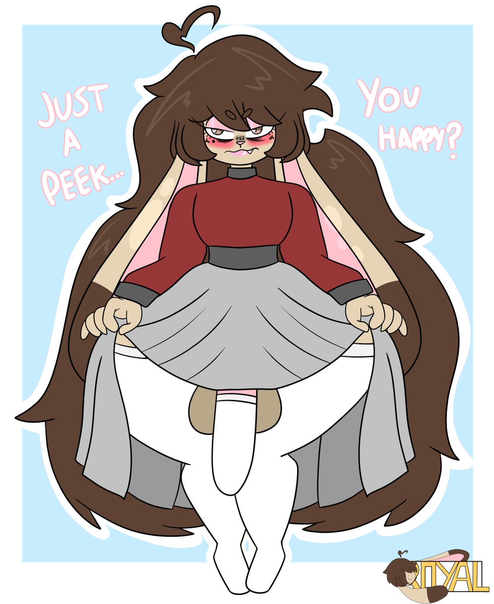 Just a peek ok...? You pervert!