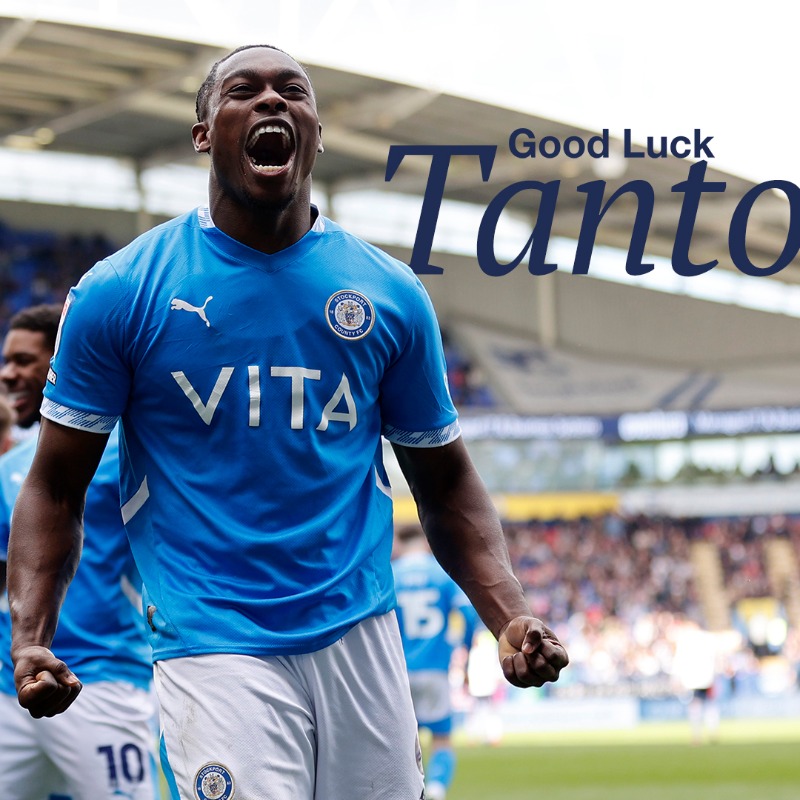 StockportCounty's tweet photo. Stockport County can confirm that Tanto Olaofe has completed a move to Championship club Charlton Athletic for a substantial undisclosed fee.
A beloved part of our title-winning team, we wish Tanto the best of luck in his next move 💙
#StockportCounty