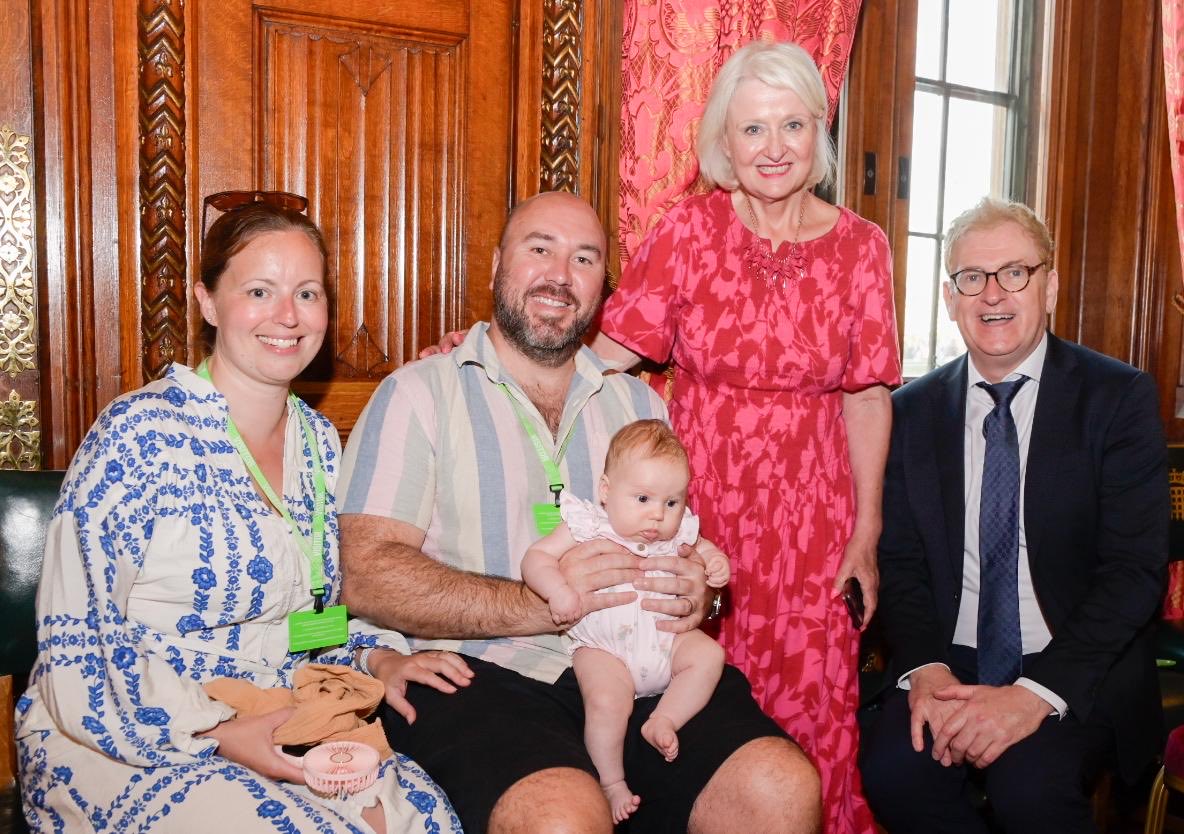 What a night! Launch of 1st Glioblastoma Drug Trial in my sister Margaret’s memory under Dr Paul Mulholland ⁦<a href="/uclh/">UCLH</a>⁩ ⁦<a href="/ucl/">UCL</a>⁩ Our aim is to find a cure for this terrible disease in 10yrs. Thanks to ⁦<a href="/wesstreeting/">Wes Streeting</a>⁩ for his support &amp; to everyone for their donations