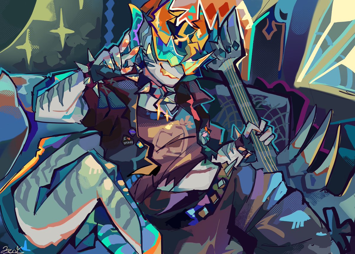 artfight attack towards @/ghostmysterios :)
#phighting