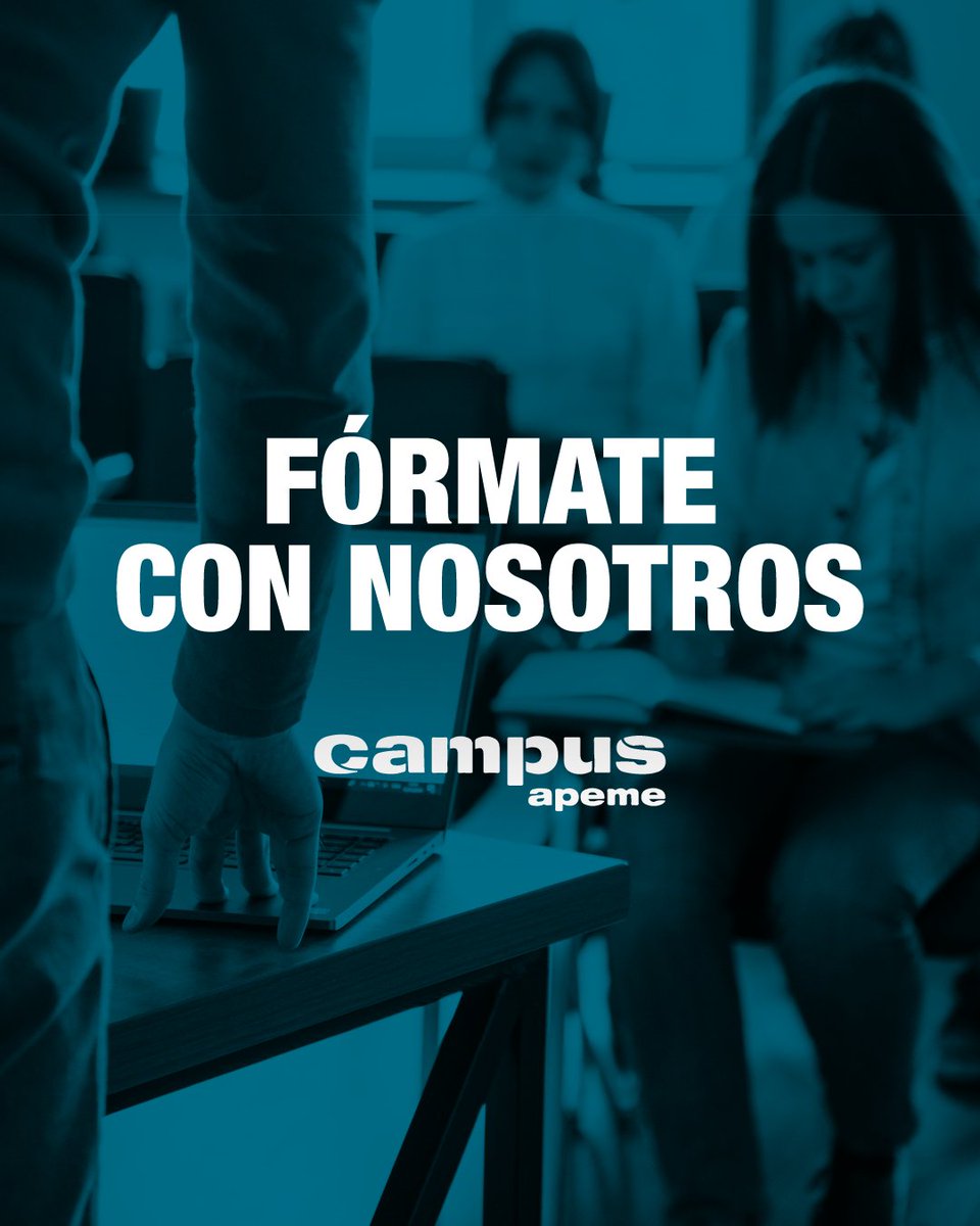 En APEME, trabajamos en el desarrollo y planificación de cursos de formación y reciclaje técnico y empresarial, de la mano de importantes profesionales del sector.
Actualizarse, es clave para crecer. ¡Fórmate con nosotros en #CampusApeme y da el siguiente paso en tu negocio! 🚀