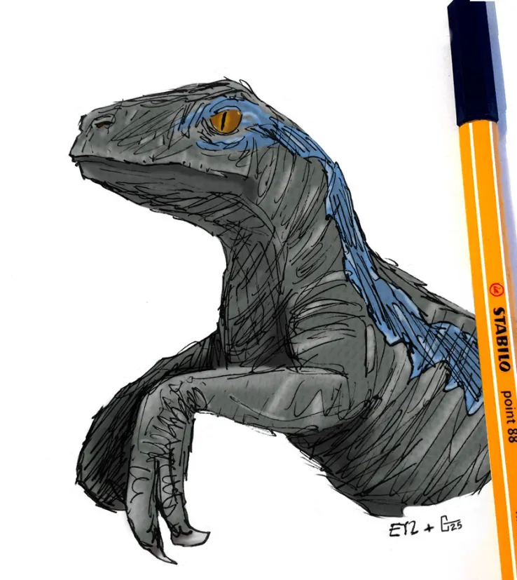 Eyzmaster's tweet photo. Two artists, one raptor, and a lotta teeth.
Shoutout to @ClaymanWorkshop for teaming up on this! ๐ฆ
Thanks for the likes, comments and rawr-follows!
#Eyz #myart #blue #bluetheraptor #raptor #velociraptor #dinos #dinosaurs #jurassicpark #jurassicworld #jurassicworlddominion #jp https://t.co/AJT9jfW4EV