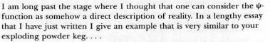 l_spermatikos's tweet image. 'Schrödinger's cat' is just his more theatrical rendition of 'Einstein's Kegg'. Einstein proposed the Gedankenexperiment, except with a powder kegg instead of a cat, in a letter to Schrödinger on 8th August 1935. Schrödinger wrote back on the 19th reporting his version.